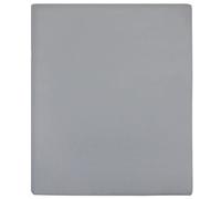 Vidaxl Draps-Housses Jersey 2 Pcs Gris 140x200 Cm Coton