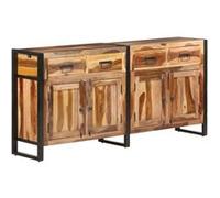 vidaXL avec Finition Miel Buffet Meuble de Rangement Armoire de Rangement avec 4 Tiroirs et 2 Compartiments 172x35x80 cm Bois d'Acacia Solide