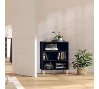 Vidaxl Buffet Noir 57x35x70 Cm Bois D'Ingénierie