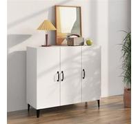vidaXL Buffet Blanc 90x34x80 cm Bois d'ingénierie