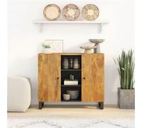 vidaXL Buffet - Bois de manguier 90x33x75 cm