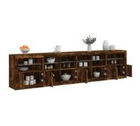 vidaXL Dressoir met LED-verlichting 283,5x37x67 cm gerookt eikenkleur3209020 chêne G