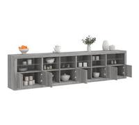 vidaXL Dressoir met LED-verlichting 283x37x67 cm grijs sonoma eiken3209021 Gris G