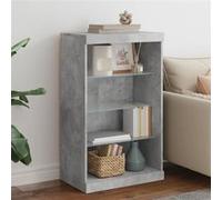 Dressoir met LED-verlichting 60,5x37x100 cm betongrijs836710