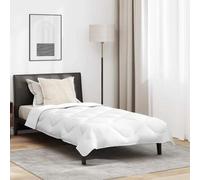 Vidaxl Duvet Avec Oreiller Autre 2 Pcs Blanc 155 X 200 Cm Microfibre