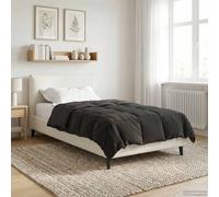 vidaXL Duvet complet toute l'année Anthracite 155 x 220 cm Microfibre