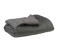vidaXL Duvet complet toute l'année Gris clair 200 x 220 cm Microfibre