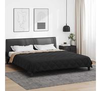 vidaXL Duvet complet toute l'année Noir et Taupe 220 x 240 cm