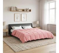 vidaXL Duvet complet toute l'année Rose 200 x 220 cm Microfibre