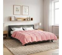 vidaXL Duvet complet toute l'année Rose 220 x 260 cm Microfibre