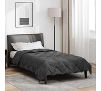 vidaXL Duvet d'été simple Anthracite 200 x 140 cm Microfibre