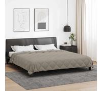 vidaXL Duvet d'été simple Gris clair 220 x 200 cm Microfibre