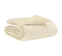 vidaXL Duvet d'été simple Matelassé Crème 135 x 200 cm Microfibre