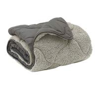 vidaXL Duvet d'été simple Matelassé Gris clair 200 x 240 cm
