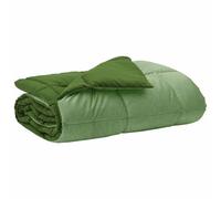 vidaXL Duvet d'été simple Matelassé Vert 220 x 240 cm Microfibre