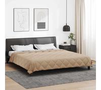 vidaXL Duvet d'été simple Taupe 220 x 240 cm Microfibre