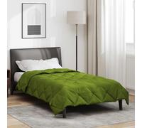 vidaXL Duvet d'été simple Vert 200 x 155 cm Microfibre