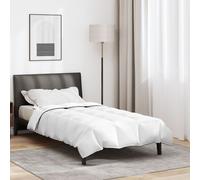 vidaXL Duvet d'hiver Blanc 155 x 200 cm Polyester Pêche 105gsm