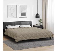 vidaXL Duvet d'hiver Gris clair 240 x 260 cm Microfibre
