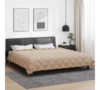 vidaXL Duvet d'hiver Taupe 240 x 200 cm Microfibre