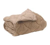 vidaXL Duvet d'hiver Taupe 240 x 260 cm Microfibre et polaire Teddy