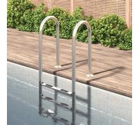 vidaXL Échelle de piscine 54x38x158 cm acier inoxydable 304