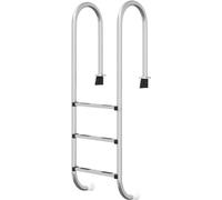 vidaXL Échelle de piscine 54x38x158 cm Acier inoxydable 304