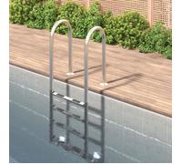 vidaXL Échelle de piscine 54x38x184,5 cm acier inoxydable 304 93459
