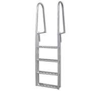 vidaXL Échelle de piscine à 4 marches Aluminium 167 cm Argenté G