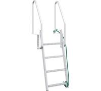 vidaXL Échelle double 4 marches Argent 58 x 77 x 166 cm Aluminium