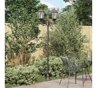 vidaXL Lumière de jardin Bronze 68 x 20 x 235 cm Aluminium et verre