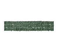 vidaXL Ecran de Balcon avec Feuilles Clôture de Balcon Brise-Vent Ecran d'Intimité Ecran de Protection Jardin Terrasse Extérieur Vert Foncé 400x75 cm