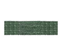 vidaXL Écran de balcon avec feuilles vert foncé 600x150 cm