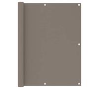vidaXL Écran de balcon Brise-vue en tissu Oxford Taupe 120x300 cm