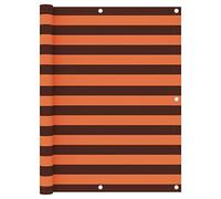 vidaXL Ecran de Balcon Brise-Vue Brise-Vent de Jardin Ecran de Protection Ecran d'Intimité Imperméable Orange et Marron 120x300 cm Tissu Oxford