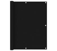vidaXL Ecran de Balcon Brise-Vue Brise-Vent Store de Jardin Ecran de Protection Ecran d'Intimité Extérieur Noir 120x600 cm Tissu Oxford