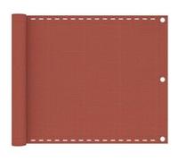 Ecran de Balcon Brise-vue Brise-vent Store de Jardin Ecran de Protection Ecran d'Intimité Extérieur Terre Cuite 75x400 cm PEHD