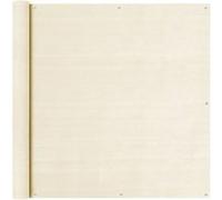 vidaXL Ecran de Balcon Brise-vue Brise-vent Store de Jardin Ecran de Protection Ecran d'Intimité Extérieur Résistant à Moisissure 120x300 cm PEHD 310928 Crème G