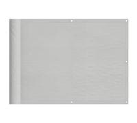vidaXL Écran de balcon Brise-vue de jardin Gris clair 75x500 cm 100% polyester Oxford