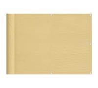 vidaXL Écran de Balcon, Brise-Vue de Jardin, Écran de Protection, Écran d'Intimité Terrasse Extérieur, Sable 75x500 cm 100% Polyester Oxford