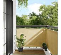 vidaXL Écran de balcon brise-vue Sable 90x500 cm 100% polyester Oxford