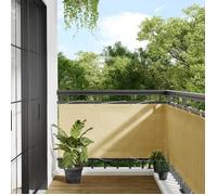 vidaXL Écran de balcon - Brise-vue & écran d'intimité 75x500 cm Sable 100% polyester Oxford