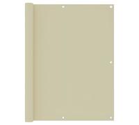 vidaXL Balkonscherm 120x500 cm oxford stof terracotta134958 Crème G