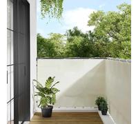 vidaXL Écran de balcon crème 120x800 cm