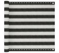vidaXL Écran de balcon PEHD HDPE42319 90 x 600 cm anthracite et blanc