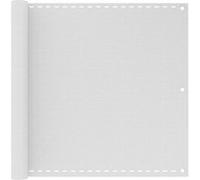 vidaXL Écran de balcon en PEHD blanc de 90x400 cm Blanc G