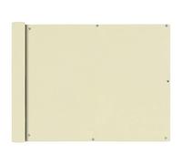 vidaXL Écran de Balcon Tissu Oxford 90x600 cm Crème Brise Vent Ombre de Jardin