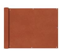 vidaXL Écran de balcon en tissu Oxford 90x600 cm ocre marron