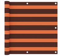 vidaXL Écran de Balcon Orange et Marron 90x600 cm Tissu Oxford