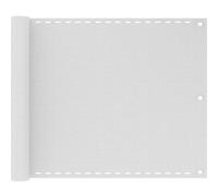vidaXL Écran de Balcon PEHD 75x400 cm Blanc Brise-vue Brise Vent Ombre Jardin Blanc G